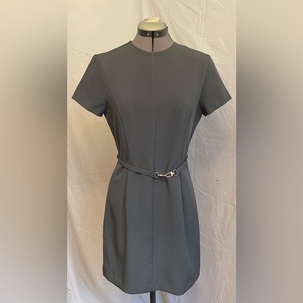 Belted sheath dress
